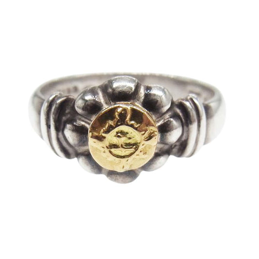 FIRST ARROW's ファーストアローズ K18メタル付き 太陽神 リング シルバー系 11号【中古】