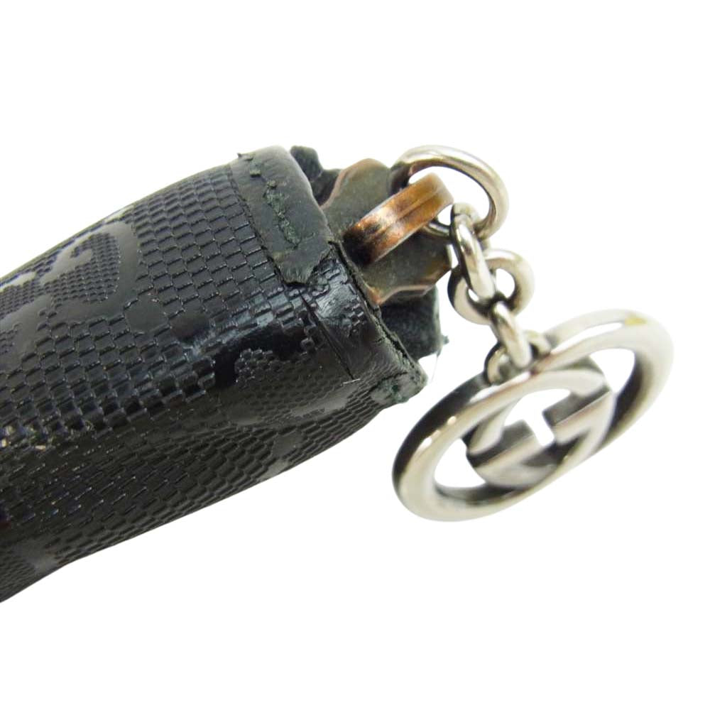 GUCCI グッチ GG インプリメ ラウンドジップ 長財布 ブラック系【中古】