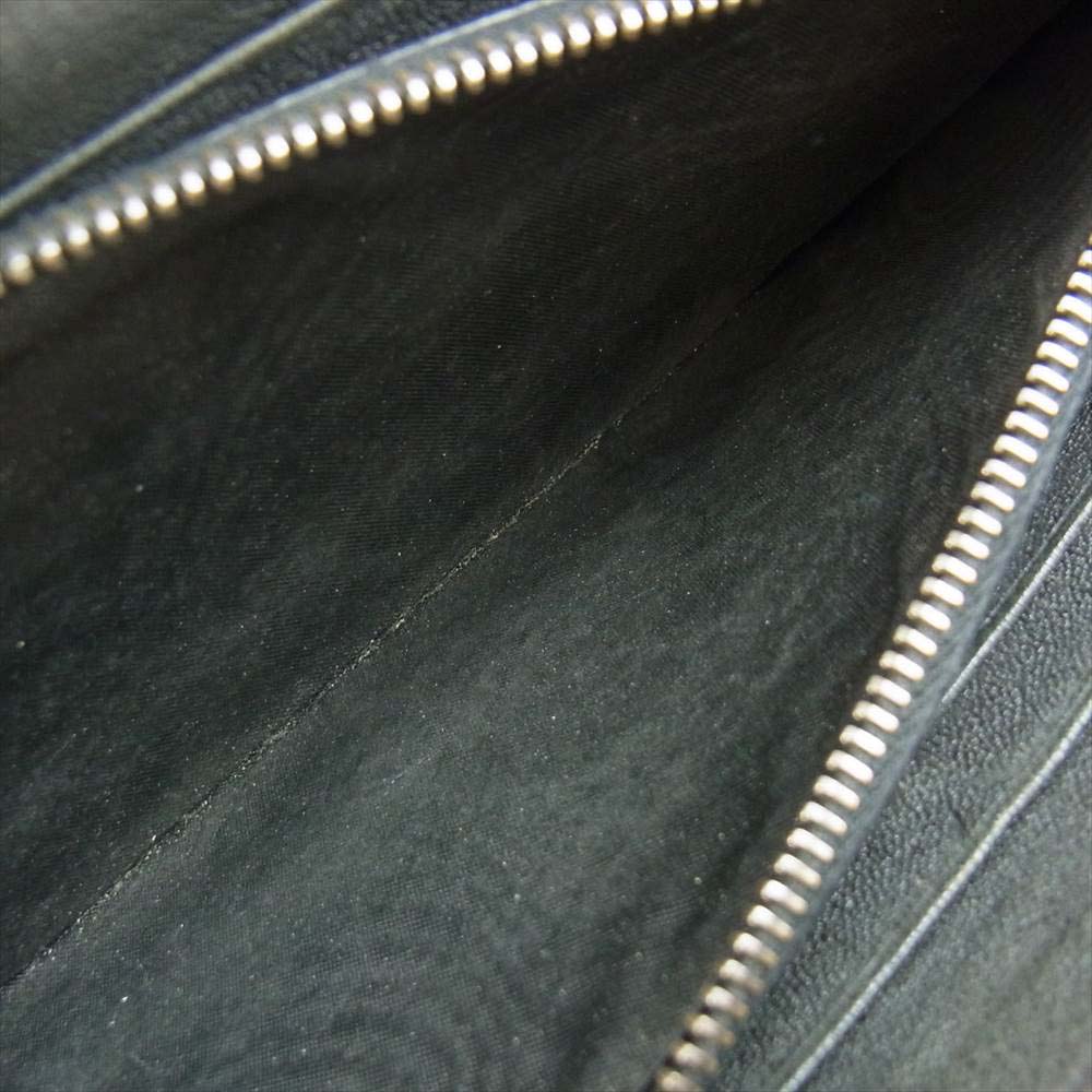 BOTTEGAVENETA ボッテガヴェネタ B05691186M イントレチャート ラウンドジップ ウォレット ダークブラウン系【中古】