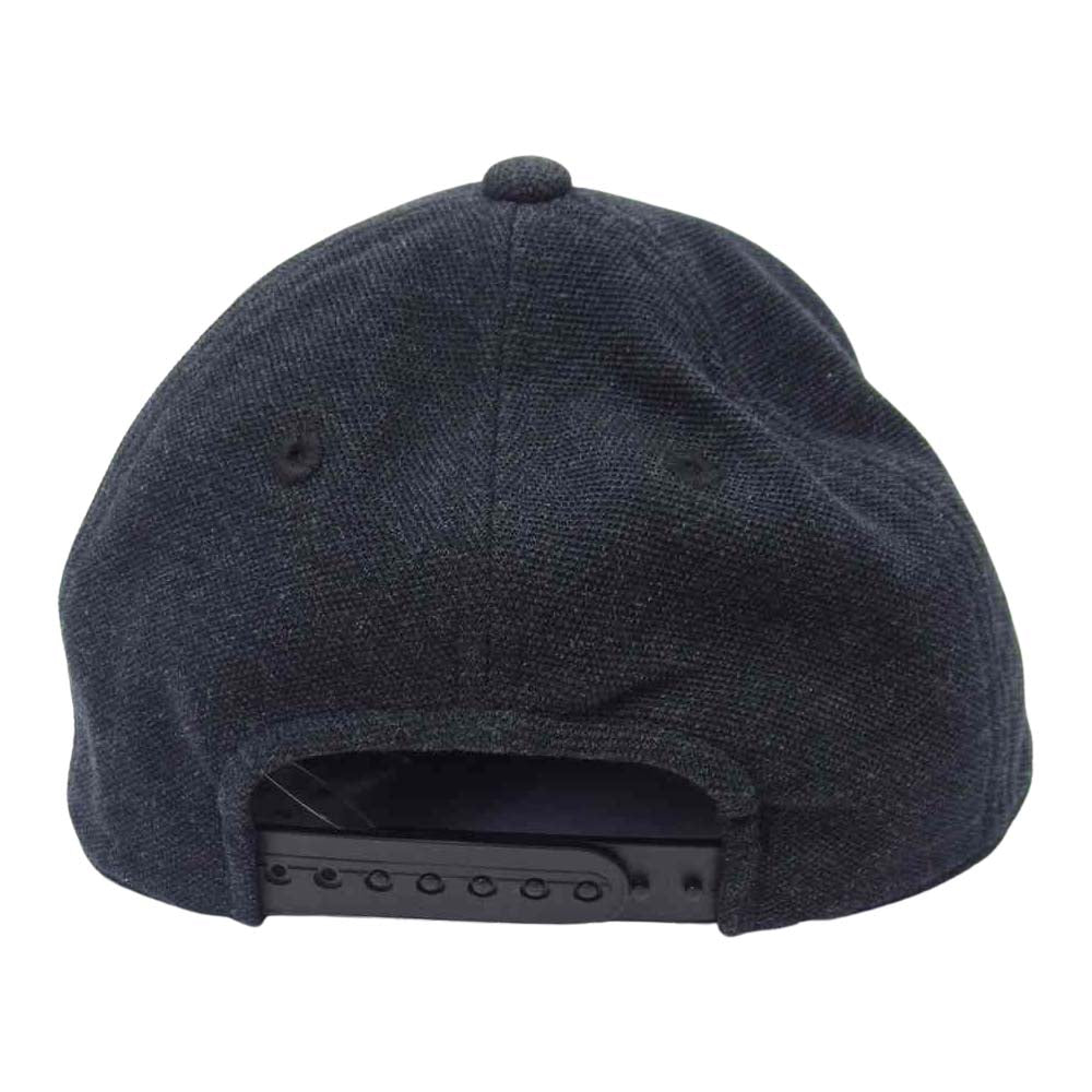 LACOSTE ラコステ CLM1064 ロゴ刺繍 鹿の子 スナップバックキャップ ブラック系【新古品】【未使用】【中古】