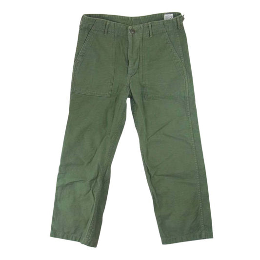 orSlow オアスロウ ファティーグ ベイカー パンツ カーキ系 S【中古】