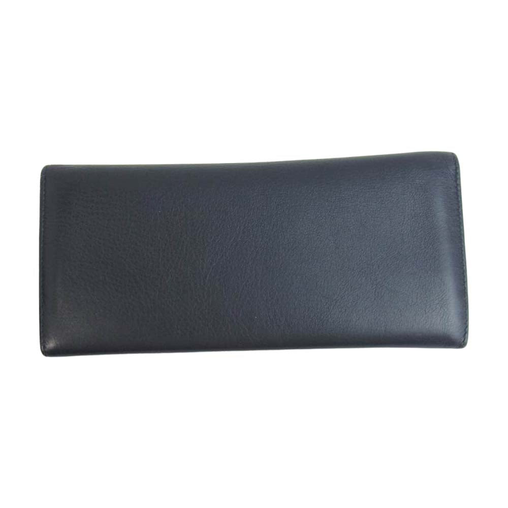 Dunhill ダンヒル L2XR10N 長財布 メンズ リーブス REEVES コートウォレット ネイビー系【中古】