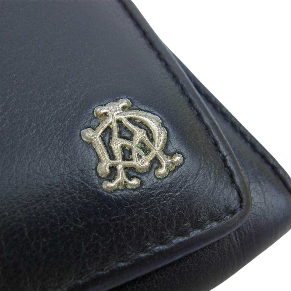 Dunhill ダンヒル L2XR10N 長財布 メンズ リーブス REEVES コートウォレット ネイビー系【中古】