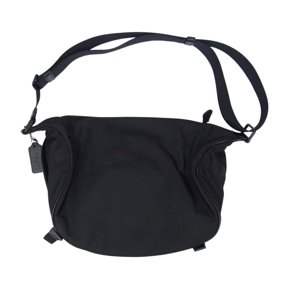 COACH コーチ F72234-BLK メンズ テレイン パック パーフォレーテッド レザー ボディバッグ  ブラック系【中古】