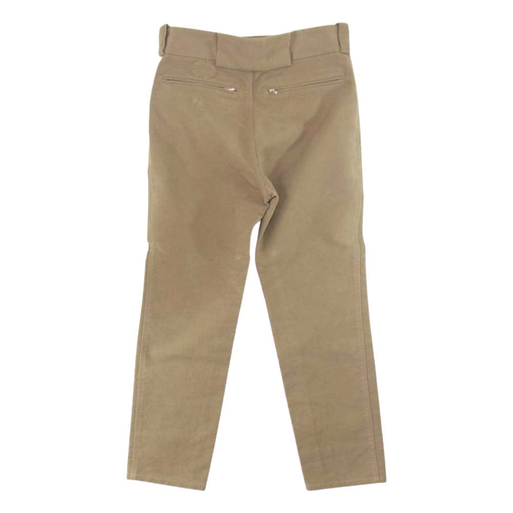 COMOLI コモリ Q03-03009 Riders Pants モール スキン ライダース パンツ ベージュ系 2【美品】【中古】
