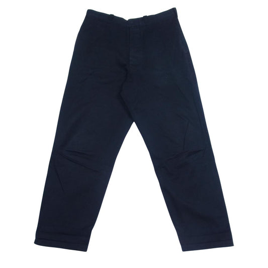 YAECA ヤエカ 176104 CHINO CLOTH PANTS WIDE TAPERED ワイドテーパード チノパンツ ダークネイビー系 32【中古】