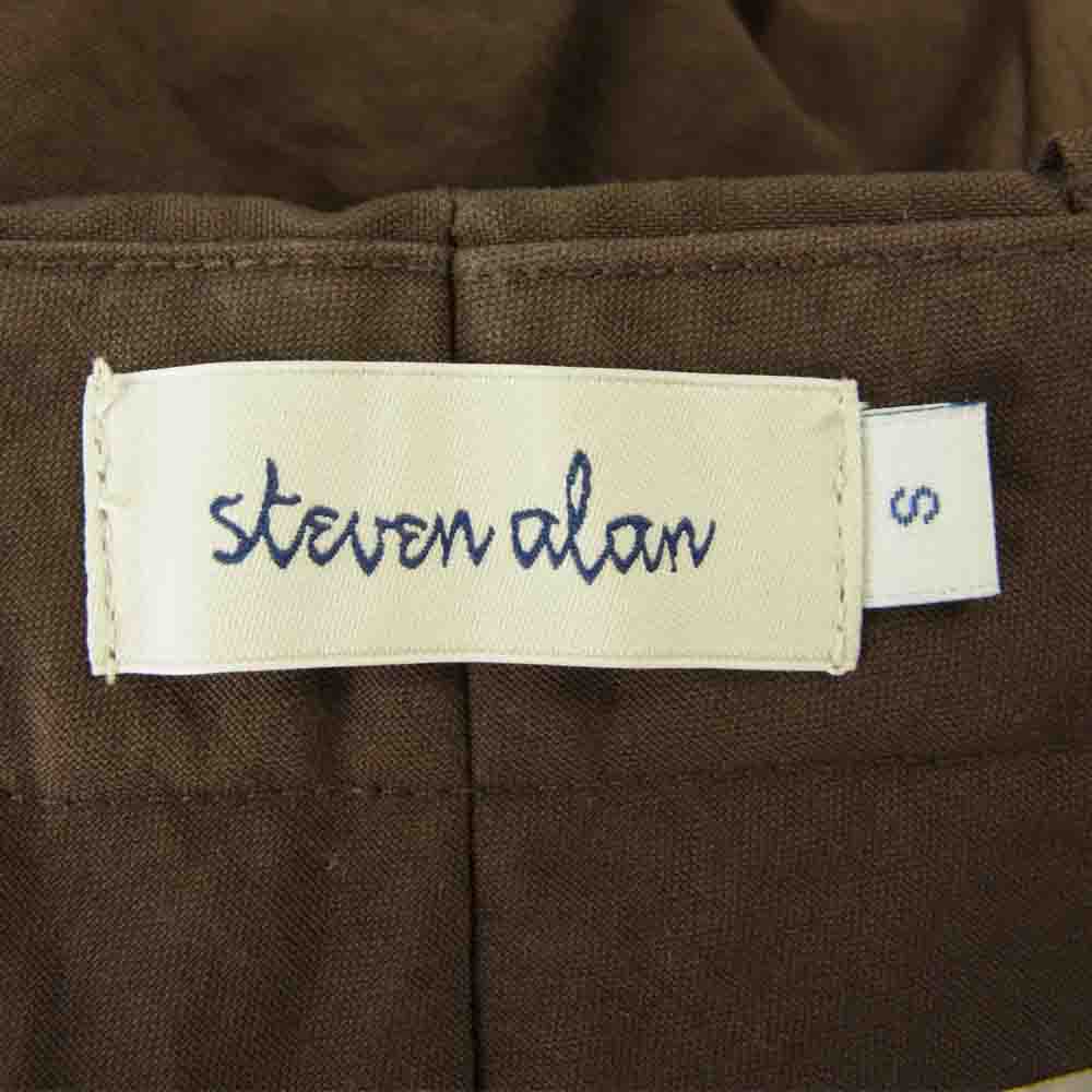 スティーブンアラン NYLON/OX SUPER BAGGY TAPERED PANTS バギーテーパード ナイロン パンツ ブラウン系 S【中古】