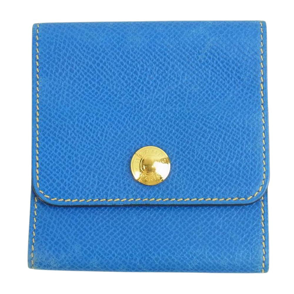 HERMES エルメス アラジフ ポストイットケース ブルー系【中古】