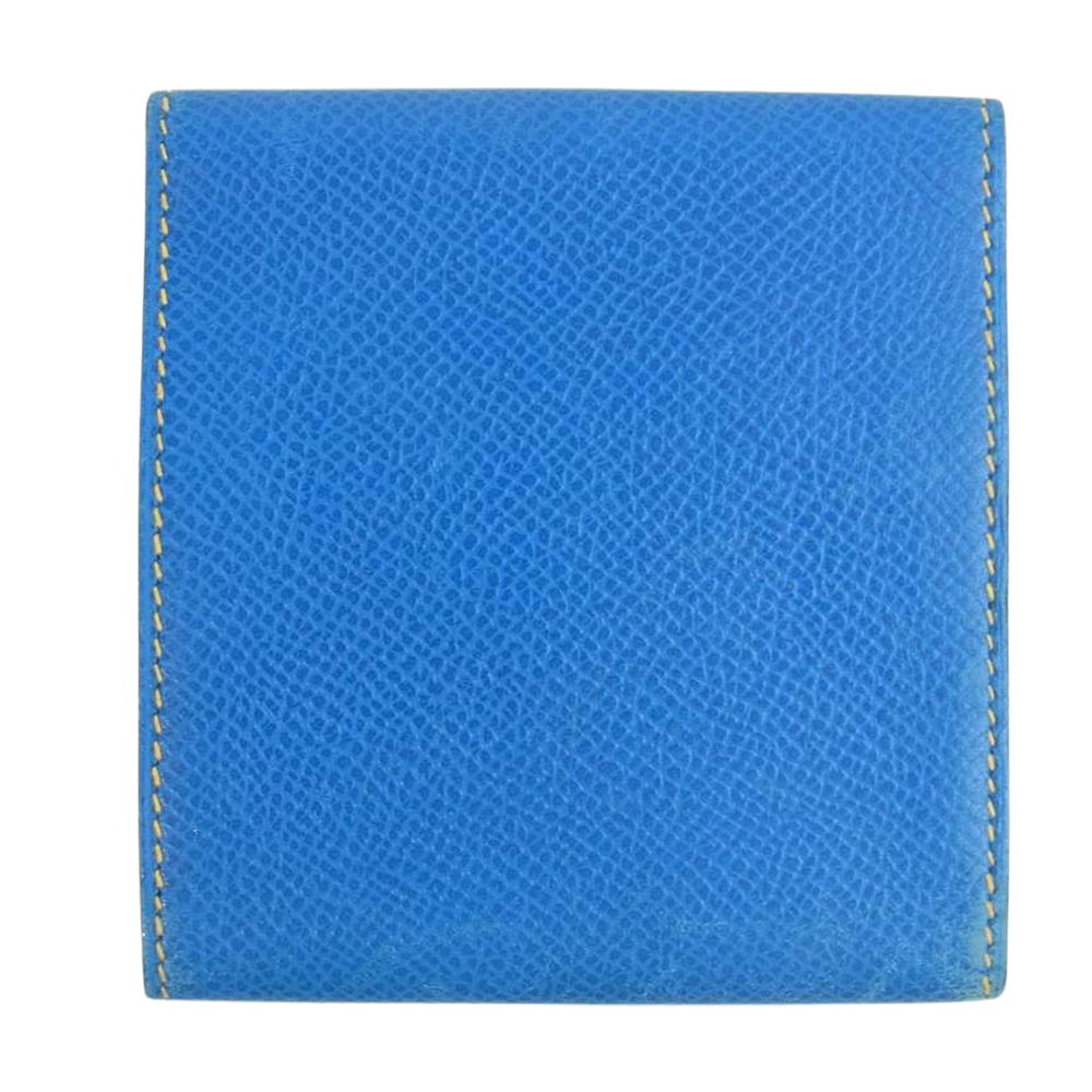 HERMES エルメス アラジフ ポストイットケース ブルー系【中古】