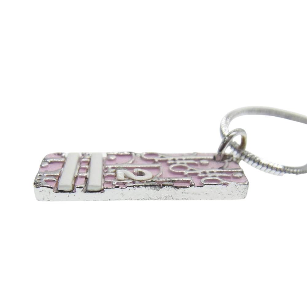 Christian Dior クリスチャンディオール トロッター プレート ネックレス シルバー系【中古】