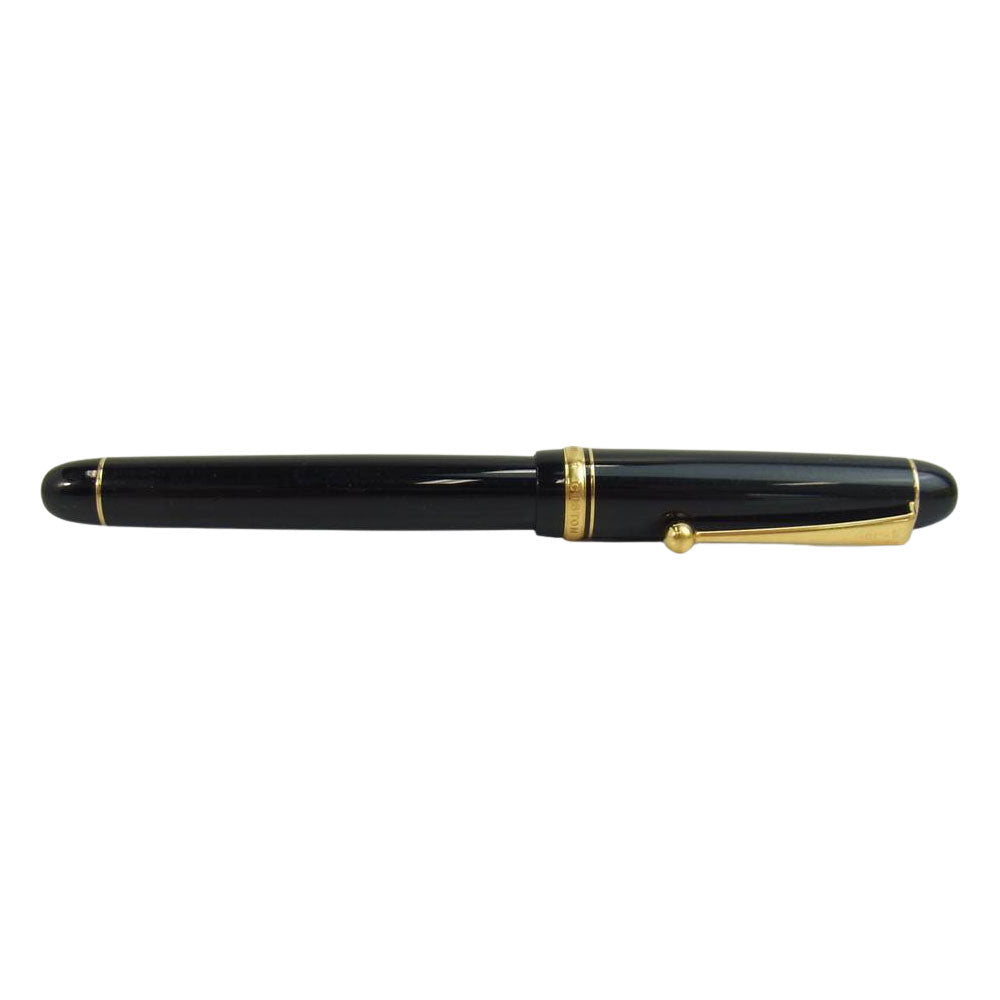 カスタム ペン先 14K 万年筆 ブラック系【中古】