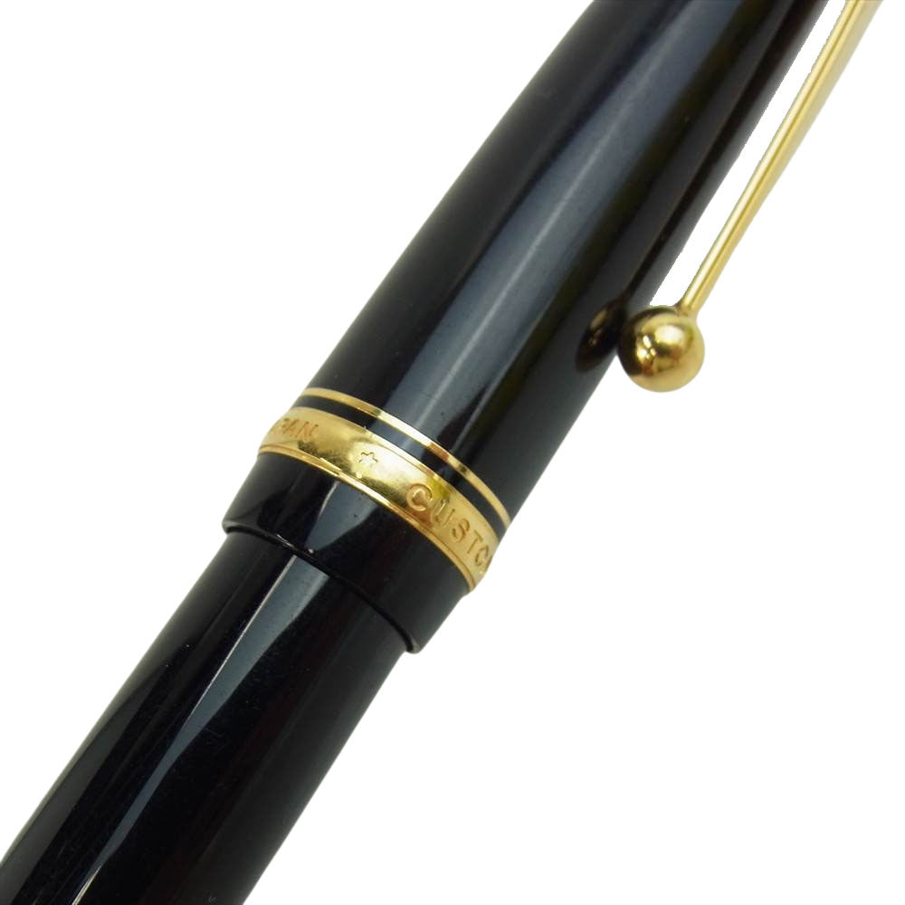 カスタム ペン先 14K 万年筆 ブラック系【中古】