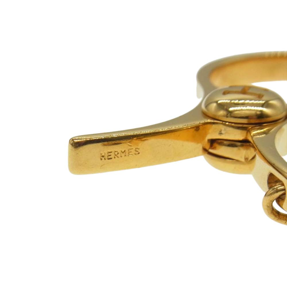 HERMES エルメス グローブホルダー クリップ ゴールド系【中古】