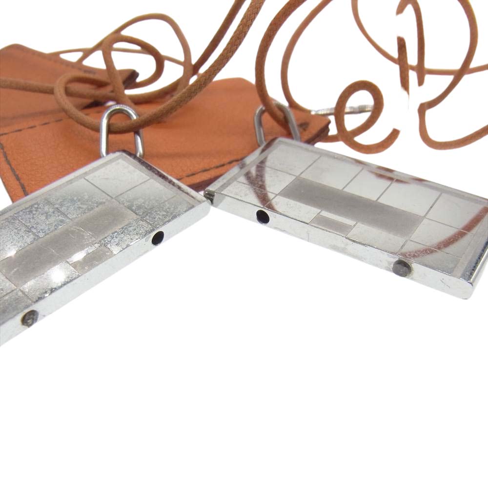 HERMES エルメス ペア チョーカー オレンジ系【中古】