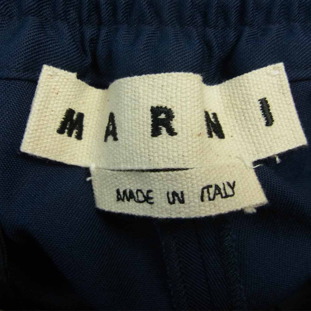 MARNI マルニ PUMU0017A0 S49734 シャーリング 1P テーパード パンツ ...