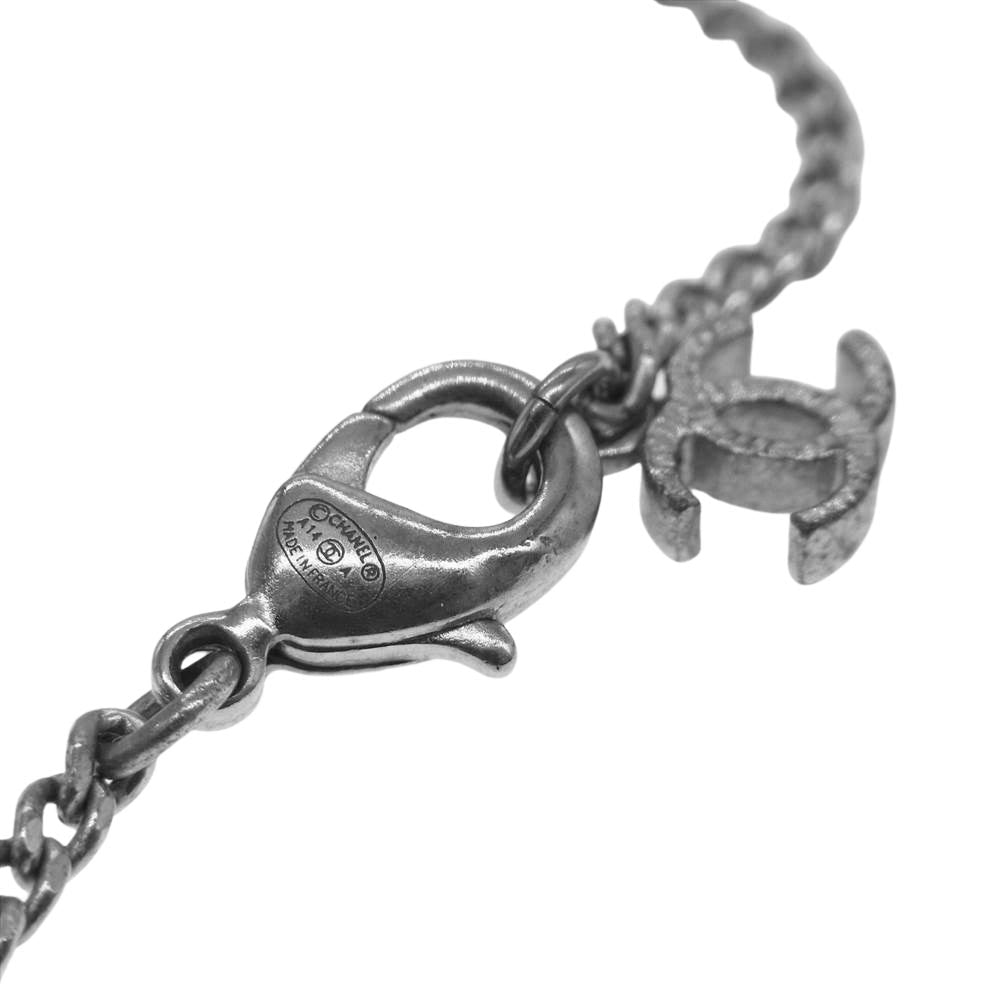 CHANEL シャネル A14A 星 スター パリダラス ネックレス シルバー系【中古】