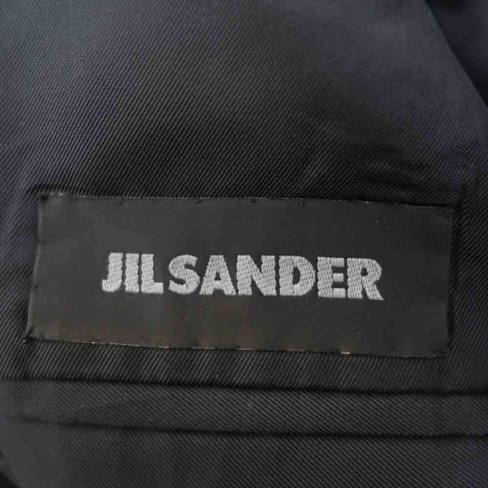 JIL SANDER ジルサンダー 国内正規品 イタリア製 M214602 ウール 2B セットアップ テーラードジャケット スラックスパンツ ダークグレー系 44【中古】