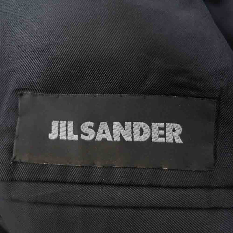 JIL SANDER ジルサンダー 国内正規品 イタリア製 M214602 ウール 2B セットアップ テーラードジャケット スラックスパンツ  ダークグレー系 44【中古】