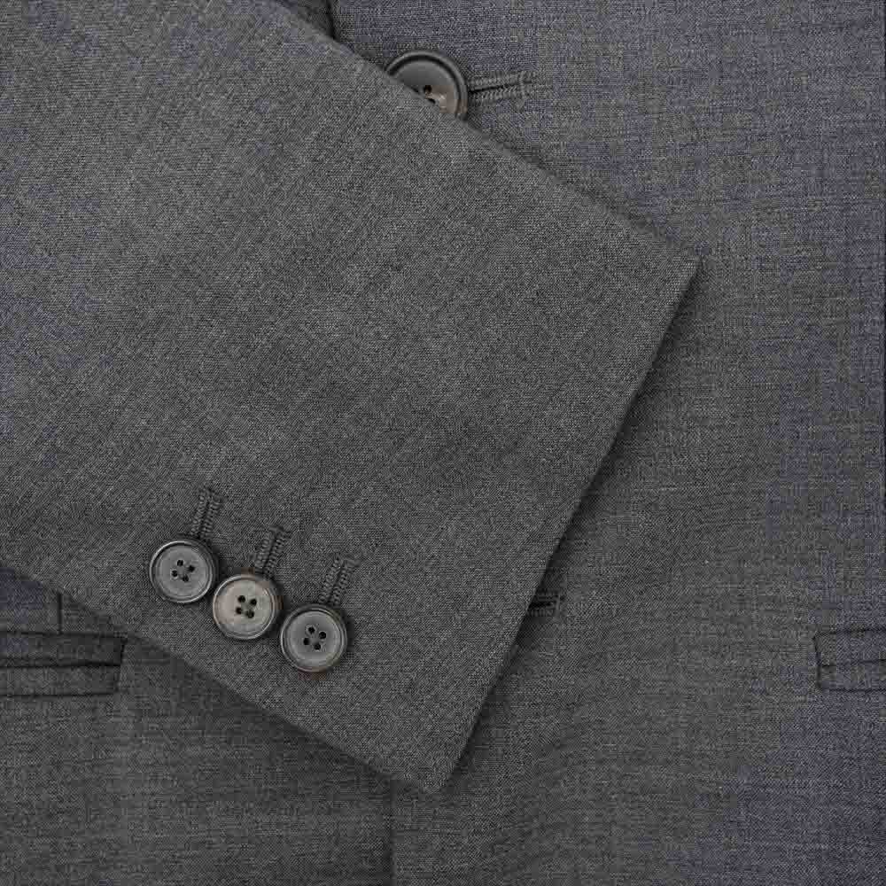JIL SANDER ジルサンダー 国内正規品 イタリア製 M214602 ウール 2B セットアップ テーラードジャケット スラックスパンツ ダークグレー系 44【中古】
