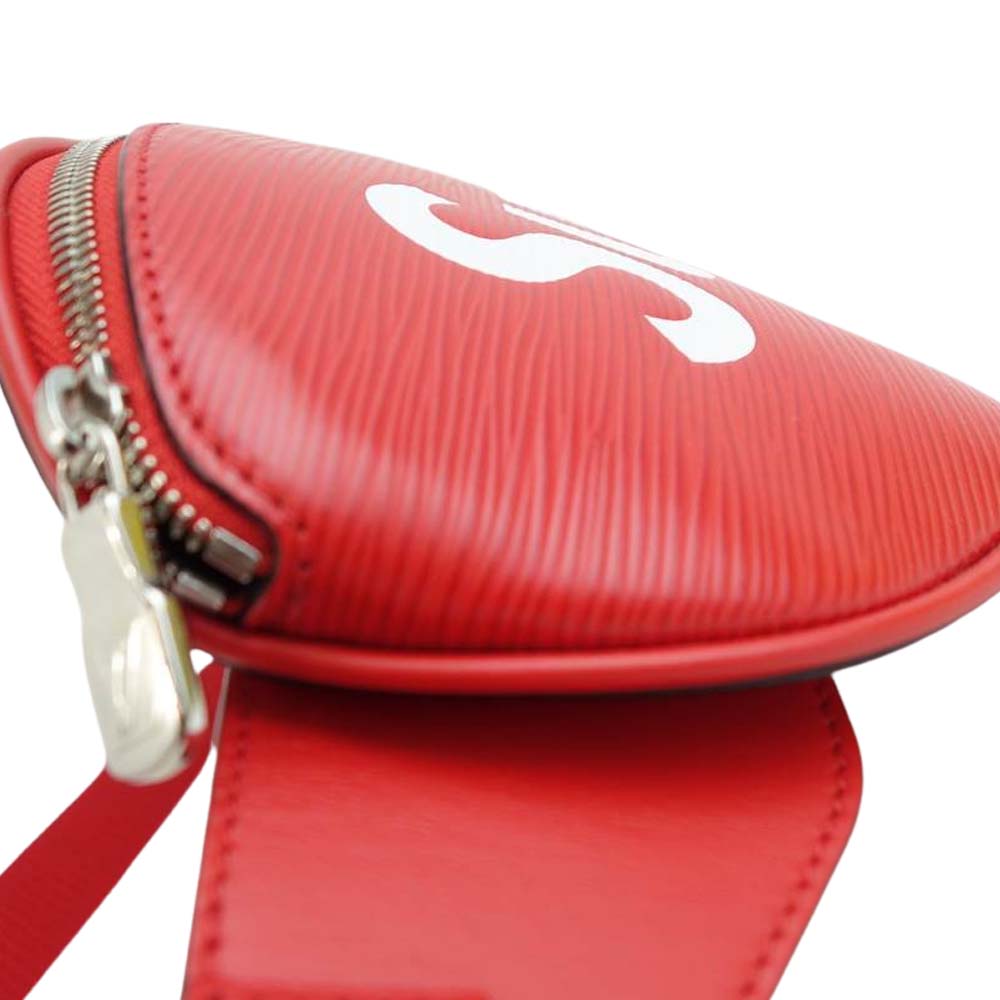 Supreme シュプリーム LOUIS VUITTON 17AW M53418 Bumbag Red ルイヴィトン バムバッグ レッド系【美品】【中古】