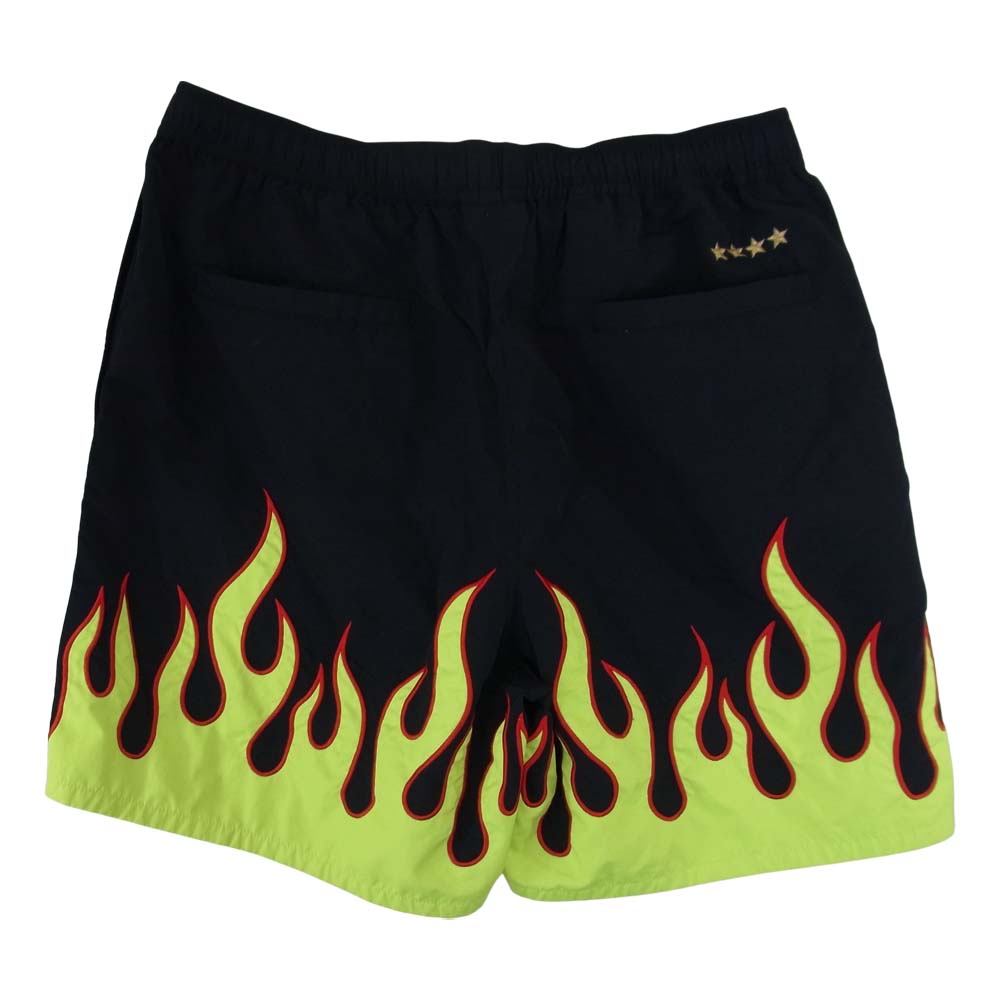 F.C.R.B. エフシーアールビー FCRB-190005 FIRE FLAME SHORTS ファイア フレイム ショーツ ハーフ パンツ ブラック系 S【中古】