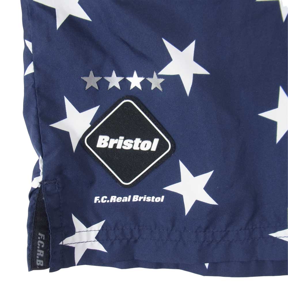 F.C.R.B. エフシーアールビー FCRB-189027 TEAM PRACTICE SHORTS チーム プラクティス ショーツ ハーフ パンツ スター ネイビー系 S【中古】