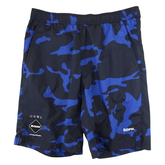 F.C.R.B. エフシーアールビー FCRB-189027 TEAM PRACTICE SHORTS チーム プラクティス ショーツ ハーフ パンツ ブルー系 S【中古】