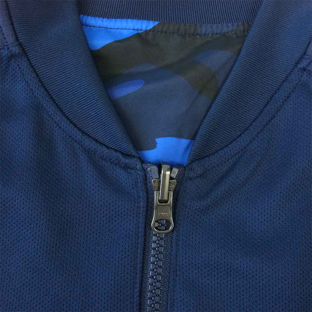 F.C.R.B. エフシーアールビー 823118-450 × NIKE ナイキ WARM UP JACKET リバーシブル ウォームアップ ブルゾン ジャケット ネイビー系 S【中古】