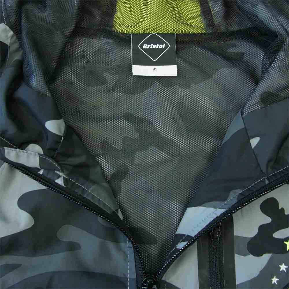 F.C.R.B. エフシーアールビー FCRB-170007 CAMOUFLAGE PRACTICE JAKET カモフラージュ プラクティス ジャケット グレーカモ×蛍光イエロー マルチカラー系 S【中古】