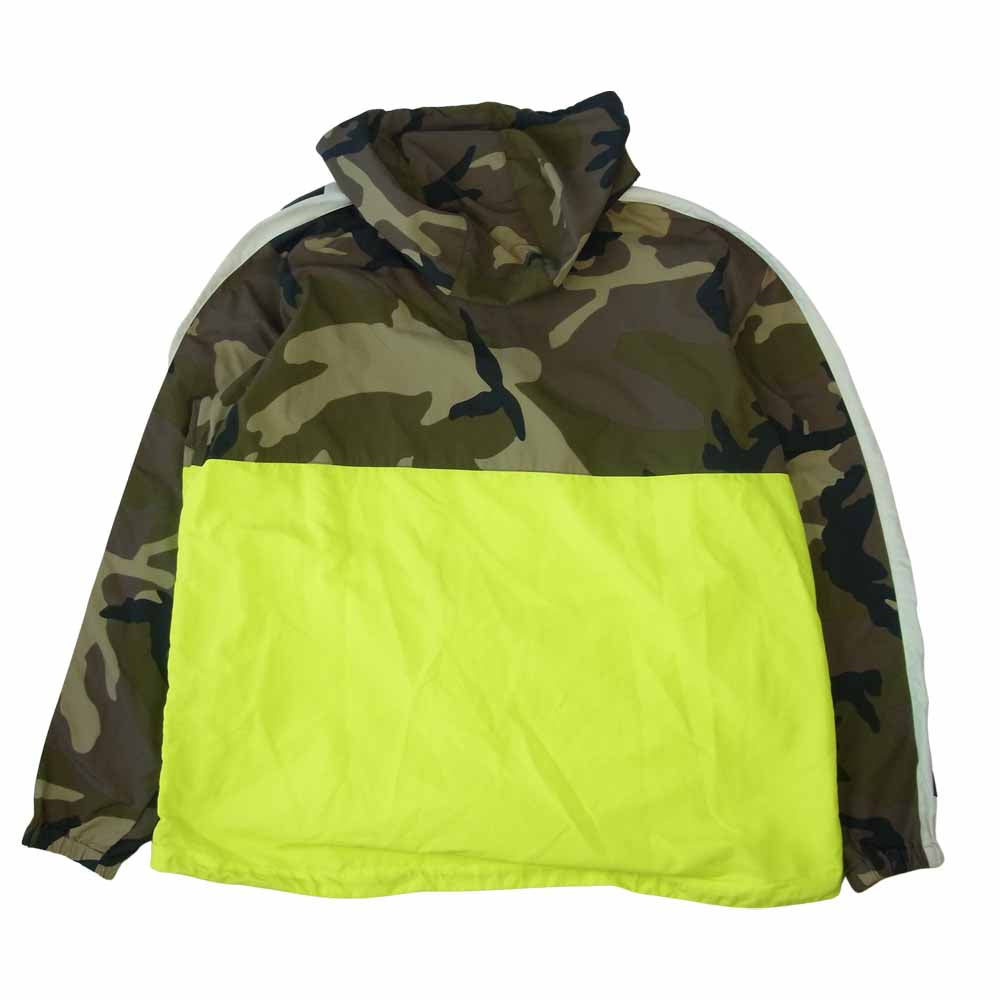 F.C.R.B. エフシーアールビー FCRB-190023 HALF ZIP ANORAK ハーフジップ アノラック ジャケット カモ×蛍光イエロー マルチカラー系 S【中古】