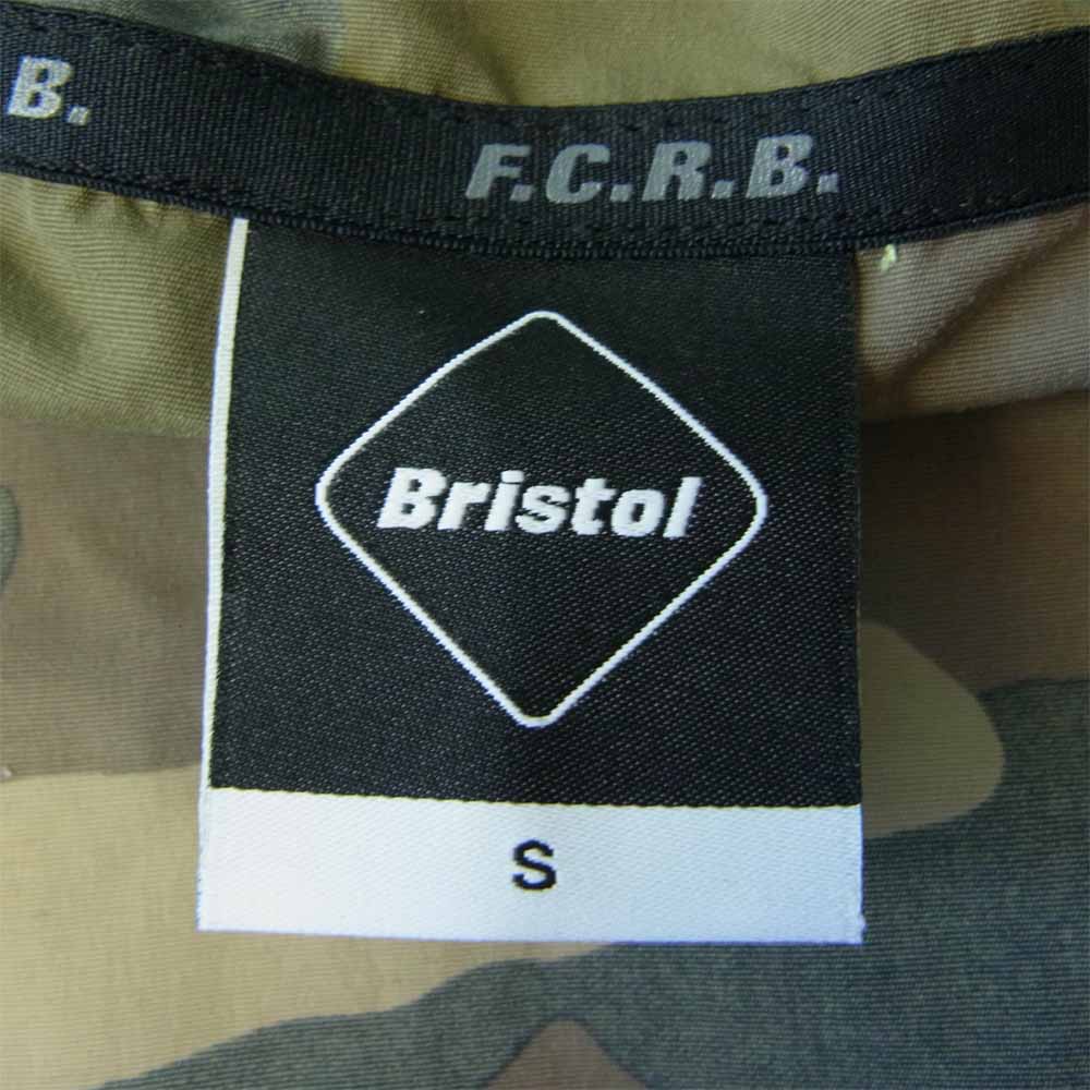 F.C.R.B. エフシーアールビー FCRB-190023 HALF ZIP ANORAK ハーフジップ アノラック ジャケット カモ×蛍光イエロー マルチカラー系 S【中古】