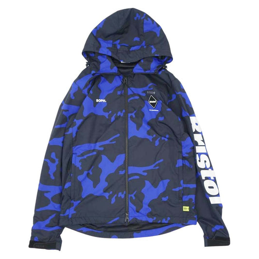 F.C.R.B. エフシーアールビー FCRB-189026 TEAM PRACTICE JACKET チーム プラクティス ジャケット ブルーカモ ブラック系 S【中古】