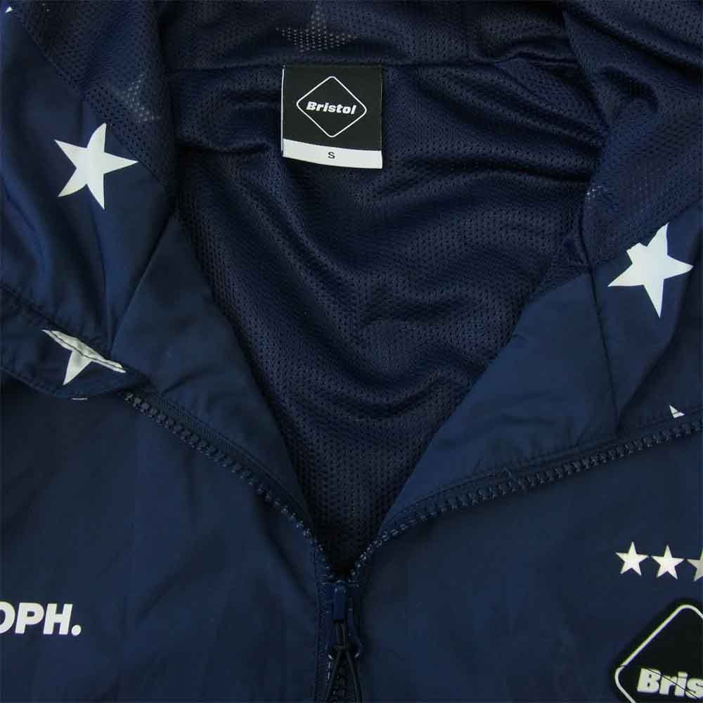 F.C.R.B. エフシーアールビー FCRB-189025 MULTI PATTERN TRAINING JACKET マルチパターン トレーニング  ジャケット スター×ブルーカモ ネイビー系 S【中古】