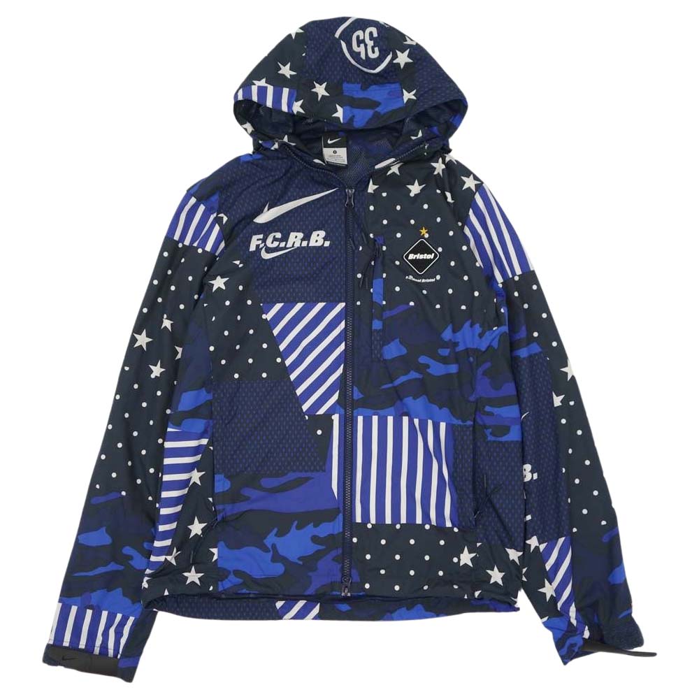 F.C.R.B. エフシーアールビー 823120-450 × NIKE ナイキ WOVEN PRACTICE JACKET ウーブン プラクティス ジャケット ブルー系 S【中古】