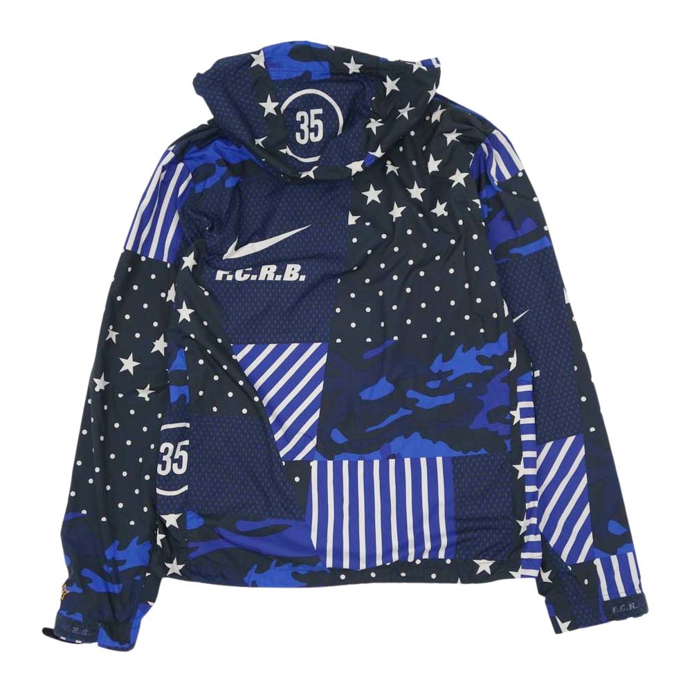 F.C.R.B. エフシーアールビー 823120-450 × NIKE ナイキ WOVEN PRACTICE JACKET ウーブン プラクティス ジャケット ブルー系 S【中古】