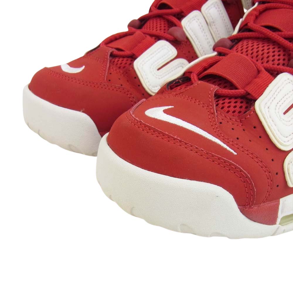 Supreme シュプリーム 17SS 902290-600 × NIKE ナイキ AIR MORE UPTEMPO エア モア アップテンポ モアテン シュプテン レッド系 ホワイト系 26cm【中古】