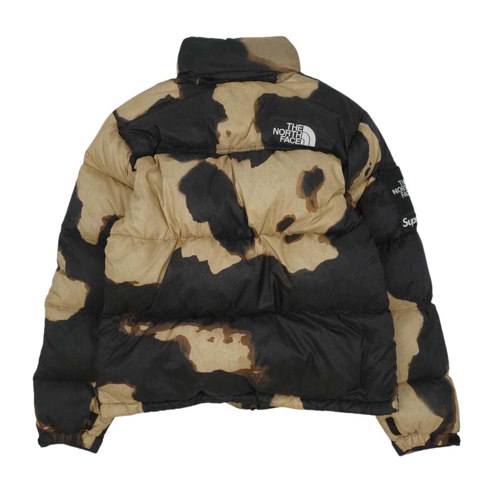 Supreme シュプリーム 21AW ND52100I × THE NORTH FACE ノースフェイス Bleached Denim Print Nuptse Jacket ブリーチ デニム プリント ダウン ジャケット M【新古品】【未使用】【中古】