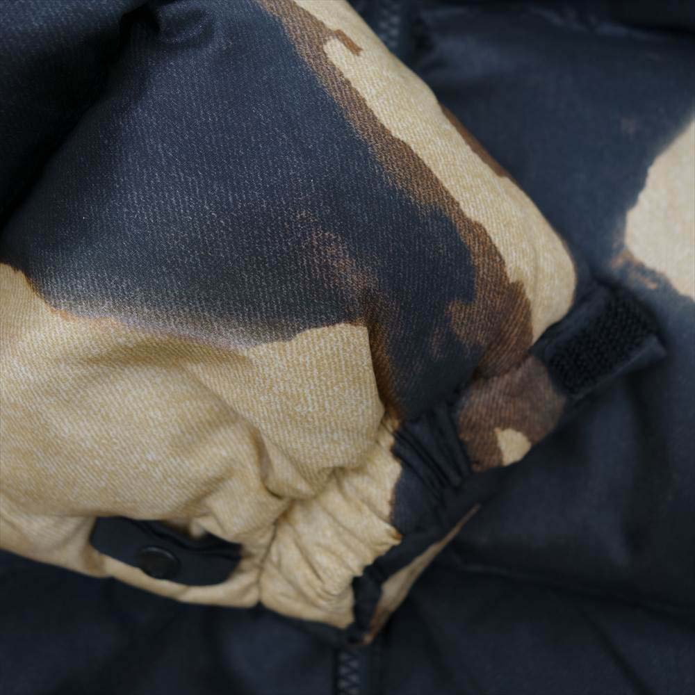 Supreme シュプリーム 21AW ND52100I × THE NORTH FACE ノースフェイス Bleached Denim Print Nuptse Jacket ブリーチ デニム プリント ダウン ジャケット M【新古品】【未使用】【中古】