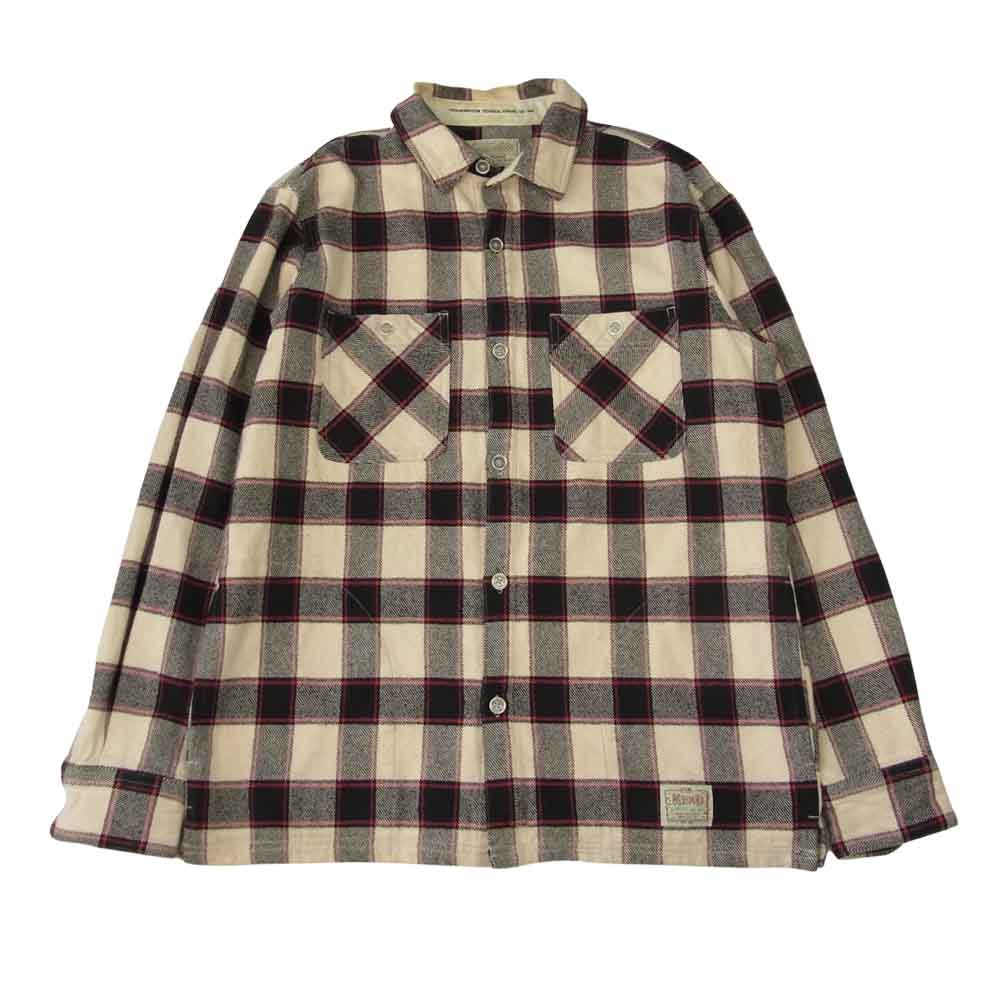 NEIGHBORHOOD ネイバーフッド 13SS 131SECFN-SHM01 クラス5 コットン チェック ネルシャツ ホワイト系 L【中古】