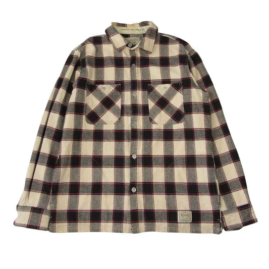 NEIGHBORHOOD ネイバーフッド 13SS 131SECFN-SHM01 クラス5 コットン チェック ネルシャツ ホワイト系 L【中古】