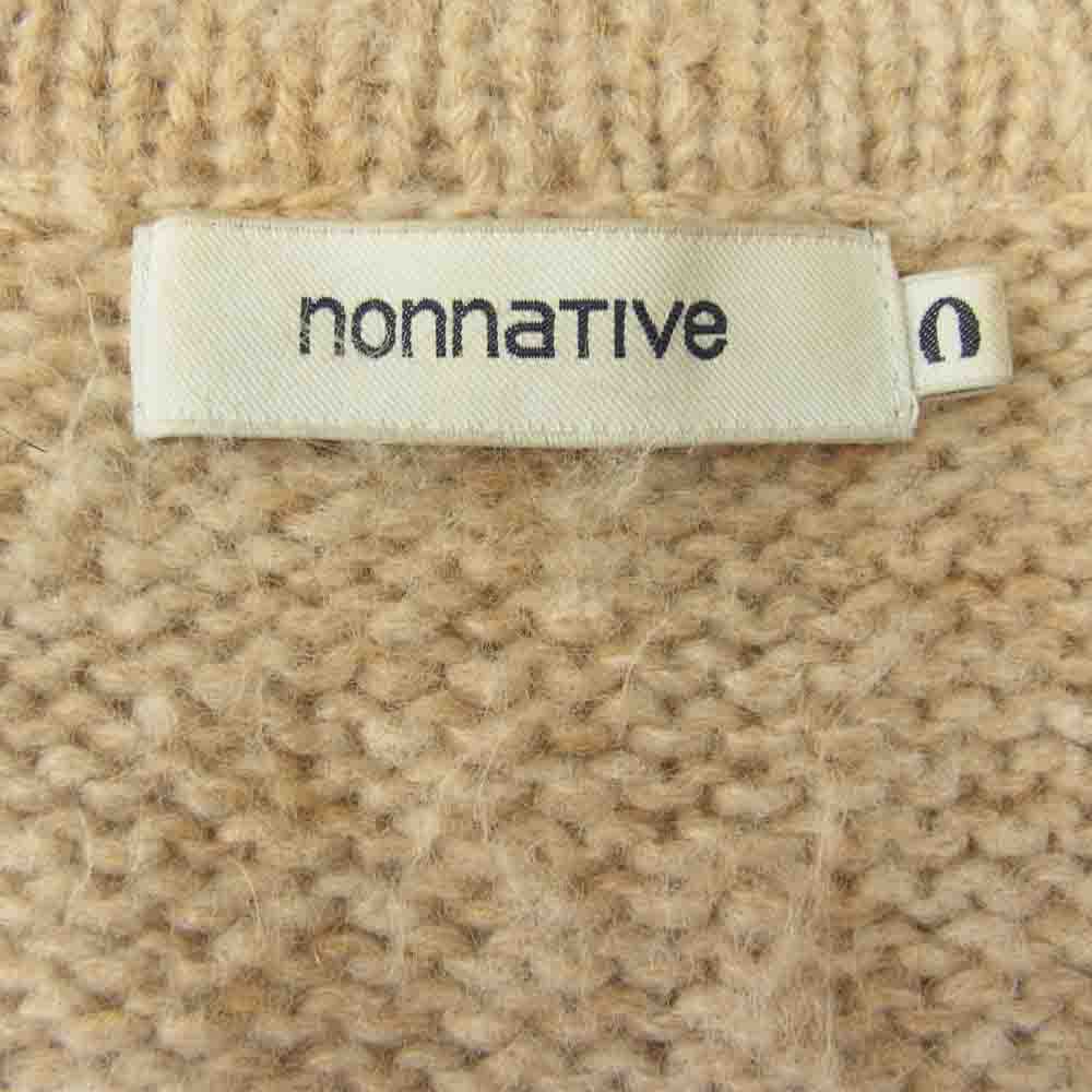 nonnative ノンネイティブ NN-K2408 TOURIST GOWN ツーリスト ガウン モヘヤ カーディガン ベージュ系【中古】