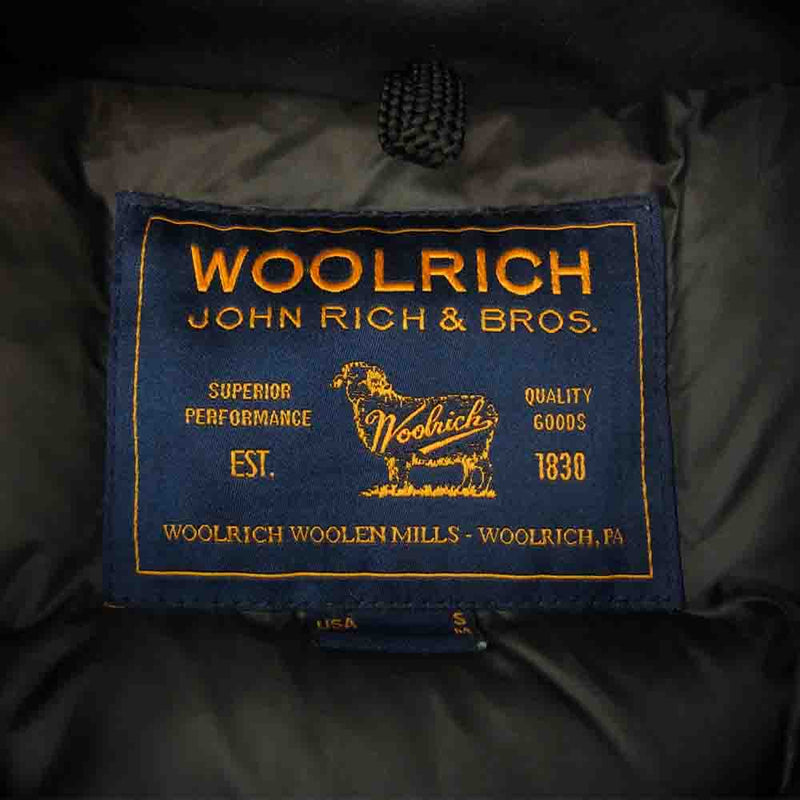 WOOLRICH ウールリッチ WOCPS2724 Laminated Fur Hood Parka ラミネーテッド ファー フード パーカー ダウン ジャケット ネイビー系 S【中古】