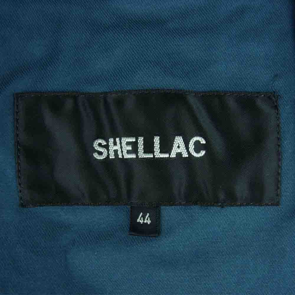 SHELLAC シェラック 51807 顔料加工 ミリタリー ジャケット コットン 日本製 ブルー系 44【中古】