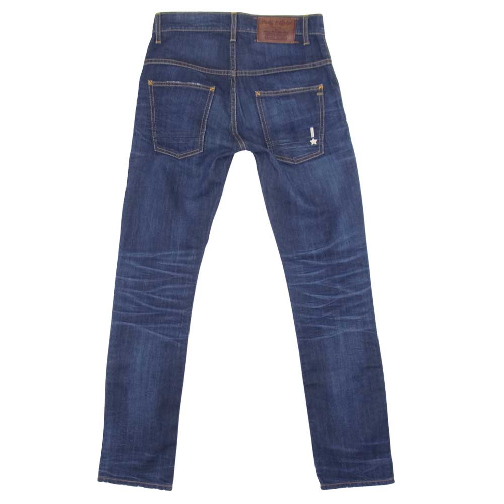 レイン スリムフィット スキニー デニム パンツ インディゴブルー系 28【中古】