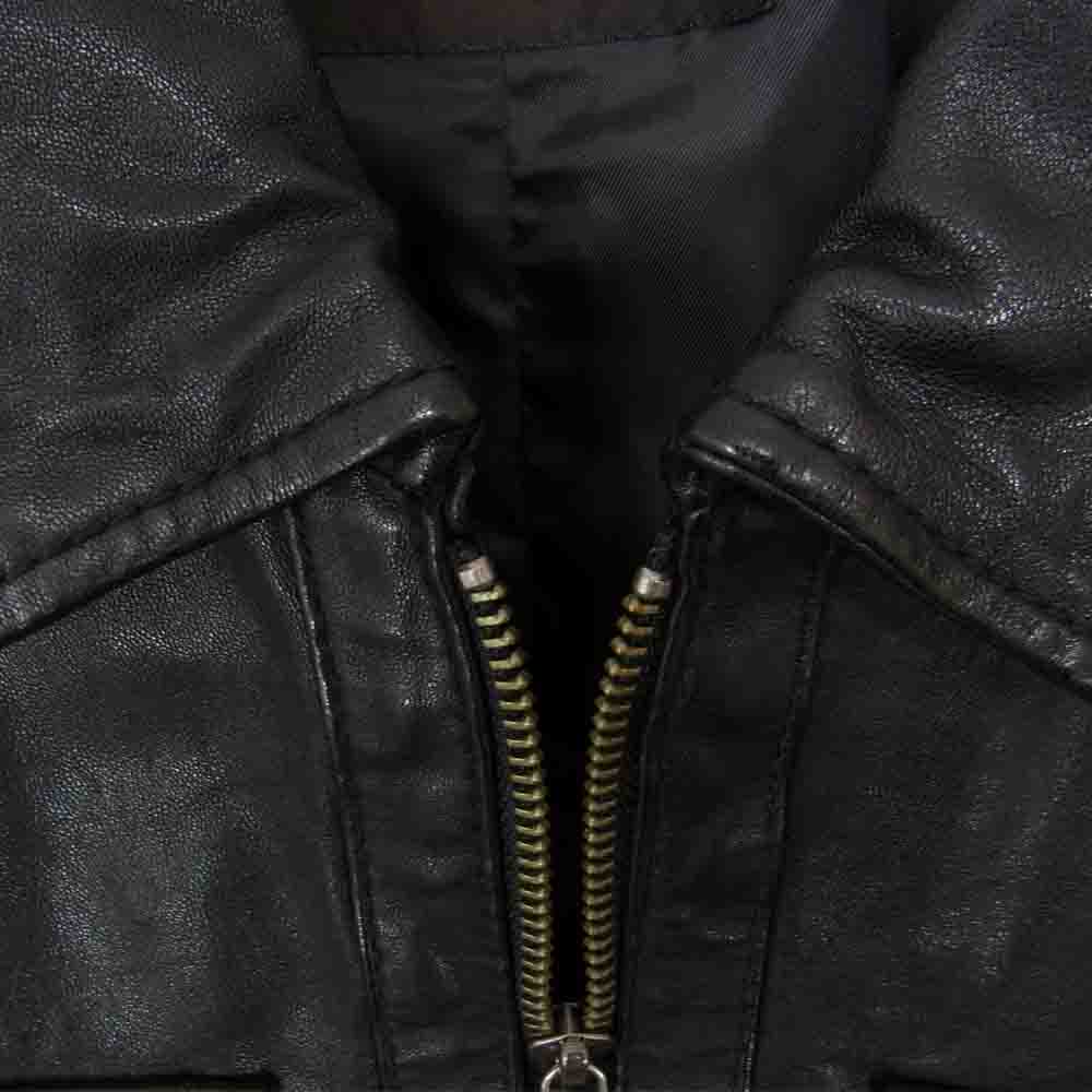 TETE HOMME テットオム シープレザー シングル ライダース ジャケット