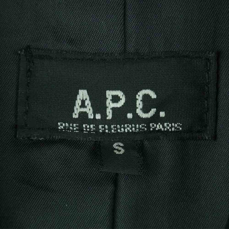 A.P.C. アーペーセー オールド カウレザー チェスター コート 牛革