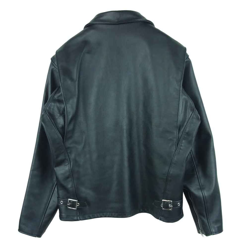 schott ショット 643 フリース ライナー付き シングル ライダース ジャケット ブラック系 38【中古】