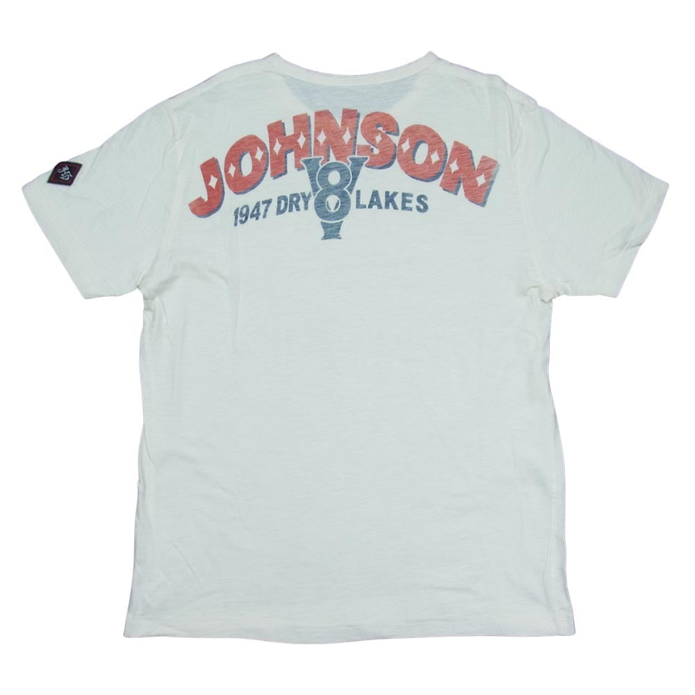 ジョンソンモータース suite sixteen dry lakes speed special 半袖Tシャツ オフホワイト系 M【中古】