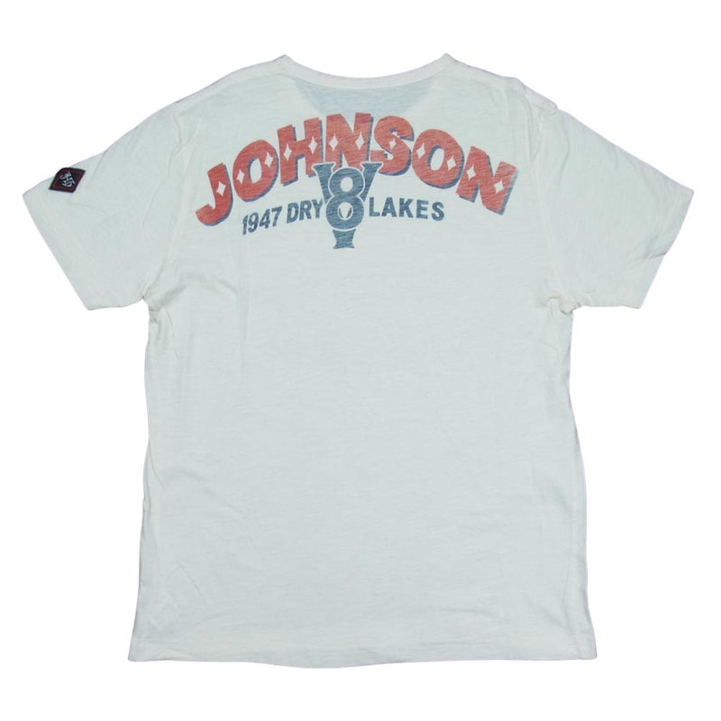 ジョンソンモータース suite sixteen dry lakes speed special 半袖Tシャツ オフホワイト系 M【中古】