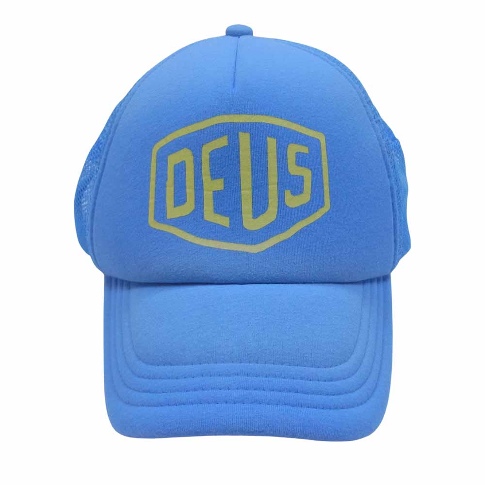 DELUXE デラックス DMP87088  DEUS EX MACHINA キャップ SUNBURNT TRUCKER ライトブルー系【中古】